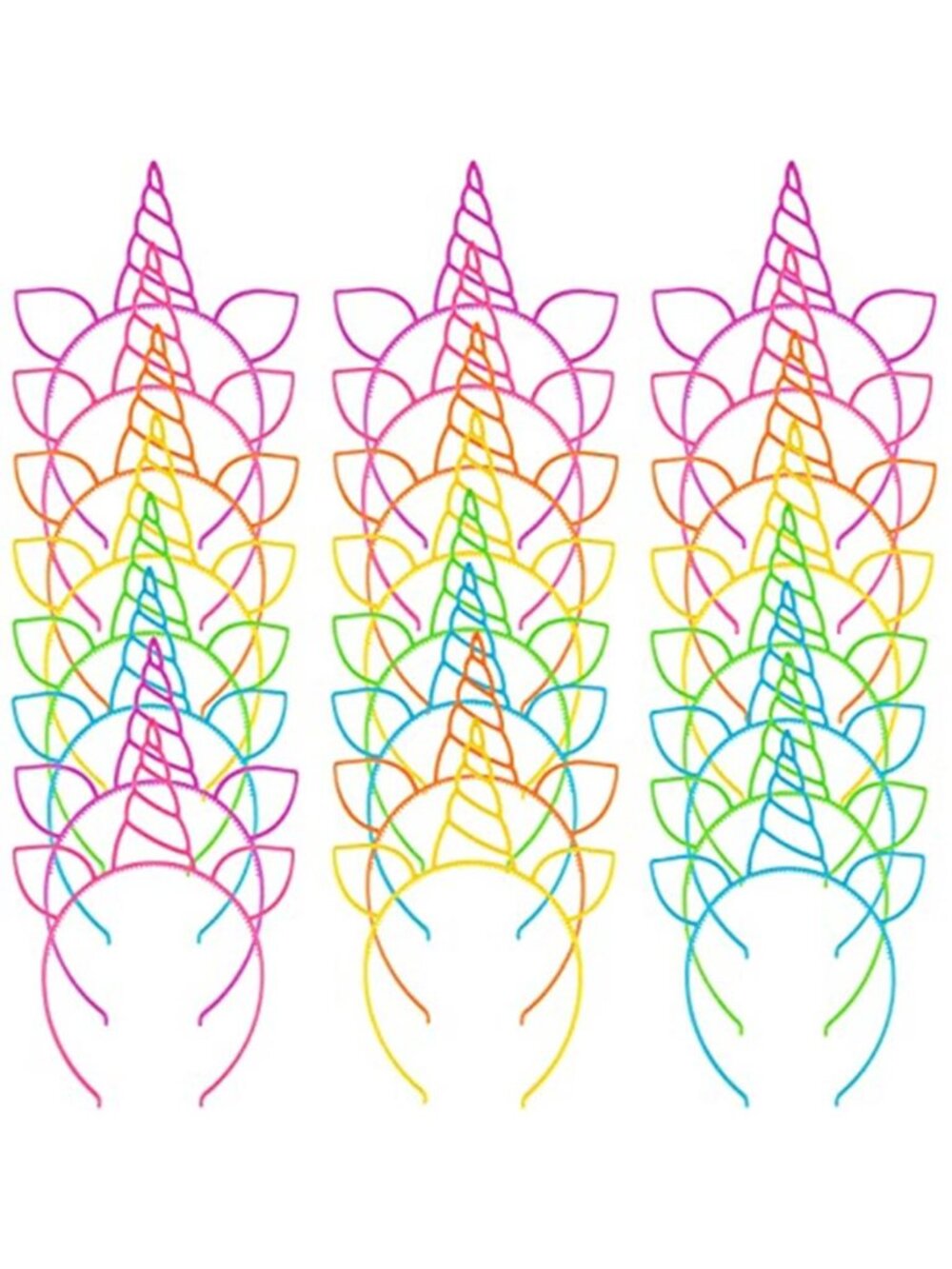 Unicorn Headbands Party Set Kids Halloween Birthday Costume Hair Accessories